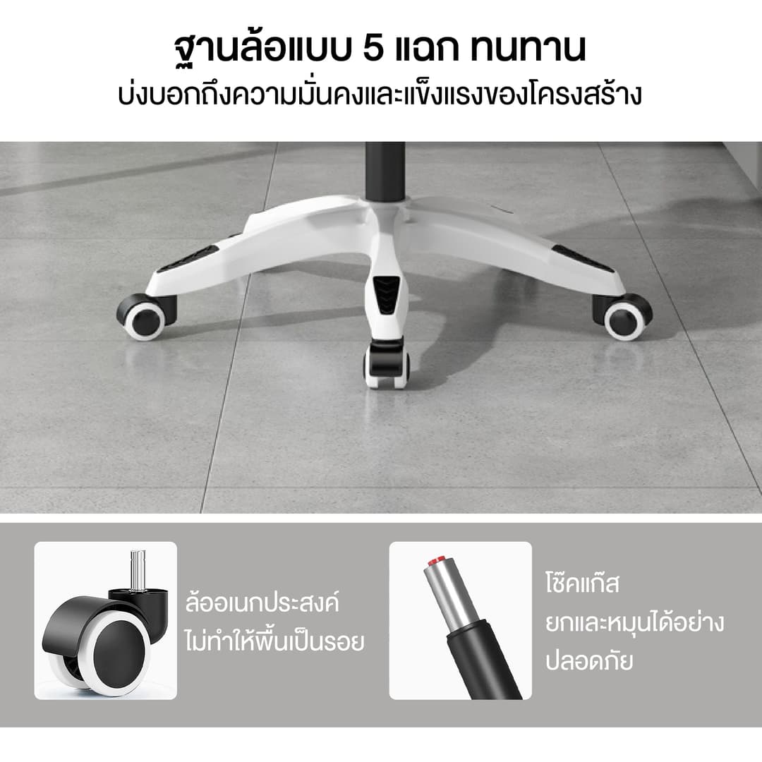 Elife เก้าอี้สุขภาพ รุ่น Ergonomic ปรับได้อิสระด้วยปุ่มกด มี 2 สี พร้อมที่วางเท้า เก้าอี้สำนักงานเพื่อสุขภาพ รองรับสรีระ ลดอาการปวดเมื่อย https://lnwchill.com