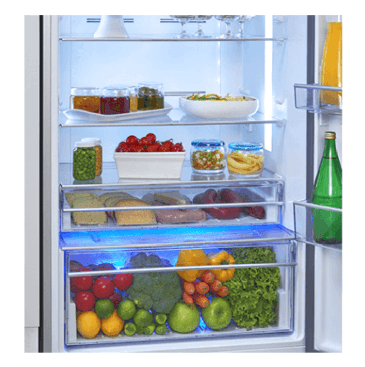 Beko รุ่น B3RDNT445I10HFSK ตู้เย็น 2 ประตู 14.3Q ระบบ Neofrost HarvestFresh Dark Inox ประหยัดไฟเบอร์ 5 https://lnwchill.com