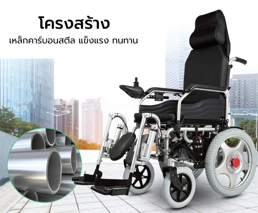 Synergy รุ่น เอ๊กซ์คลูซีฟ พลัส รถวีลแชร์ไฟฟ้าปรับเอนนอนได้ พนักพิงสูง เบาะหนานุ่ม นั่งสบาย เพิ่มความอิสระในการใช้ชีวิต https://lnwchill.com