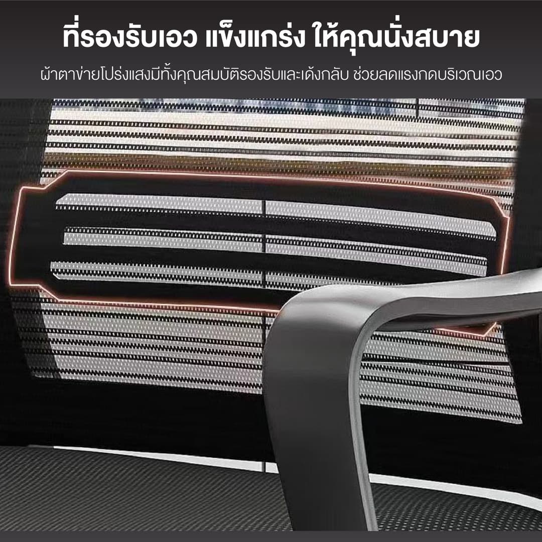 Elife รุ่น 518 เก้าอี้ทำงานพนักพิงตาข่ายระบายอากาศ เบาะหนานุ่ม รองรับน้ำหนัก 450 kg นั่งสบาย ลดอาการปวดหลัง ออกใบกำกับภาษีได้ https://lnwchill.com