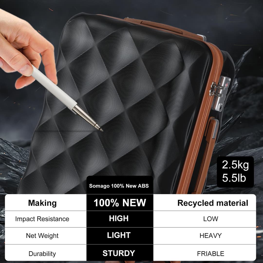 SiamChoice รุ่น SeaChoice กระเป๋าเดินทางล้อลาก 20/24/28 นิ้ว วัสดุABS แข็งแรงทนทาน ล้อคู่360องศา ล็อคTSA ซิปYKK มั่นใจทุกการเดินทาง https://lnwchill.com