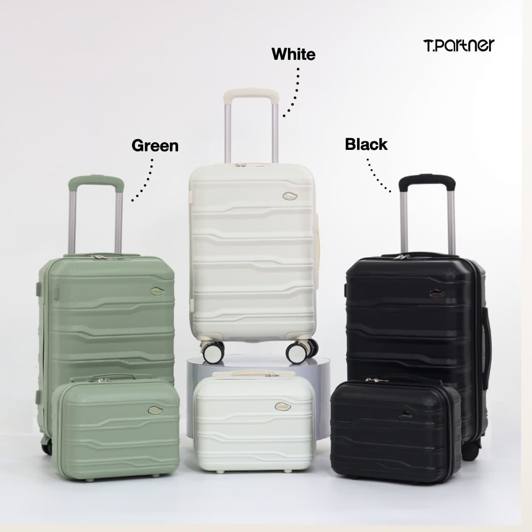 Tpartner รุ่น DELUXE SERIES กระเป๋าเดินทาง PC+ABS ผิวกันรอยขีดข่วน น้ำหนักเบา มีความยืดหยุ่นสูง รับแรงกระแทกได้ดี ดีไซน์สวยงาม ทันสมัย https://lnwchill.com