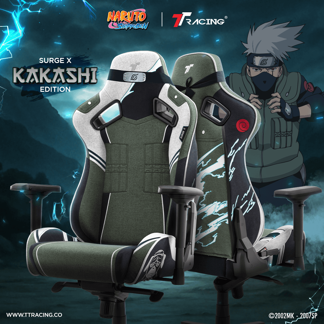 TTRacing Surge X Kakashi Edition เก้าอี้เกมมิ่ง ดีไซน์นินจาคาคาชิ พร้อมฟังก์ชันปรับเต็มรูปแบบ เพื่อความสบายสูงสุดในการใช้งาน https://lnwchill.com