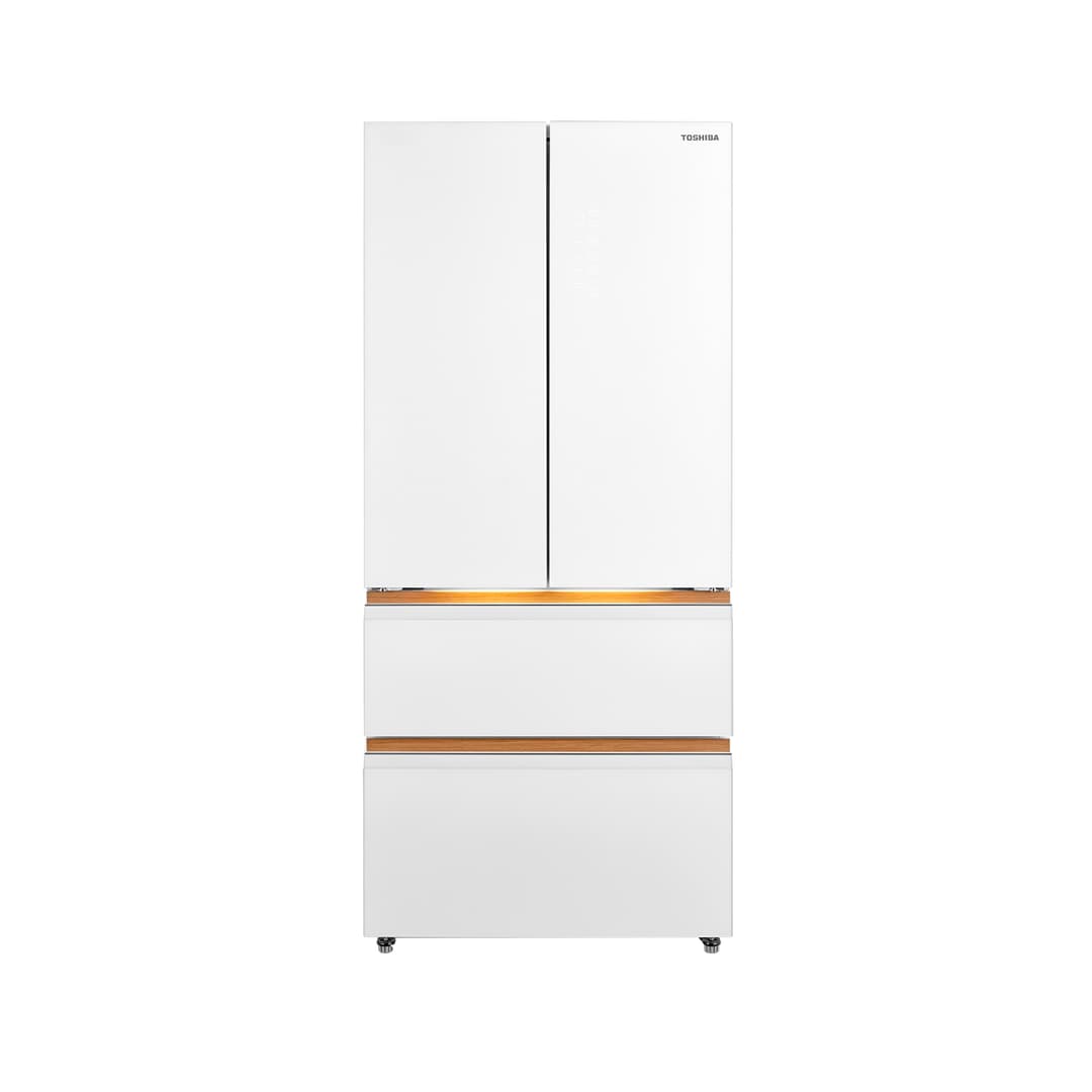 TOSHIBA GR-RF690WI-PGTH(67) ตู้เย็น 4 ประตู 18.8 คิว Multidoor Inverter ดีไซน์ Japandi ระบบกำจัดกลิ่น PureAIR เชื่อมต่อ TSmartLife https://lnwchill.com
