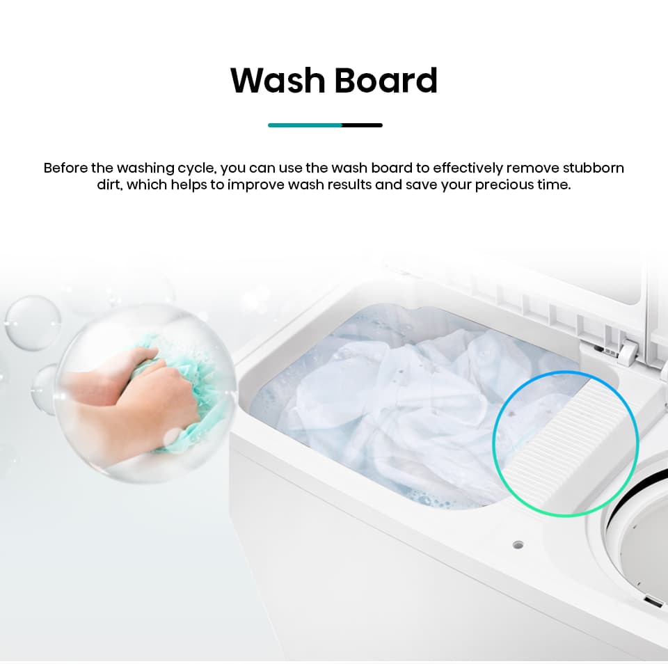 Hisense รุ่น WSRB1615UG เครื่องซักผ้าฝาบนสองถัง ซัก 16 กก. ปั่น 8 กก. พลังซักสะอาดถนอมผ้า ประหยัดเวลาด้วยถังปั่นแห้งทรงพลัง https://lnwchill.com
