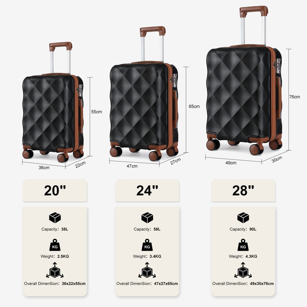 SiamChoice รุ่น SeaChoice กระเป๋าเดินทางล้อลาก 20/24/28 นิ้ว วัสดุABS แข็งแรงทนทาน ล้อคู่360องศา ล็อคTSA ซิปYKK มั่นใจทุกการเดินทาง https://lnwchill.com