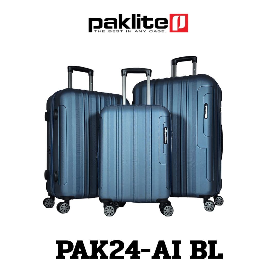 Pierre Cardin Paklite รุ่น PAK24-A1 กระเป๋าเดินทาง ABS 100% น้ำหนักเบาพิเศษ พร้อม TSA Lock และล้อคู่หมุน 360 องศา เพื่อทุกการเดินทางที่คล่องตัว https://lnwchill.com