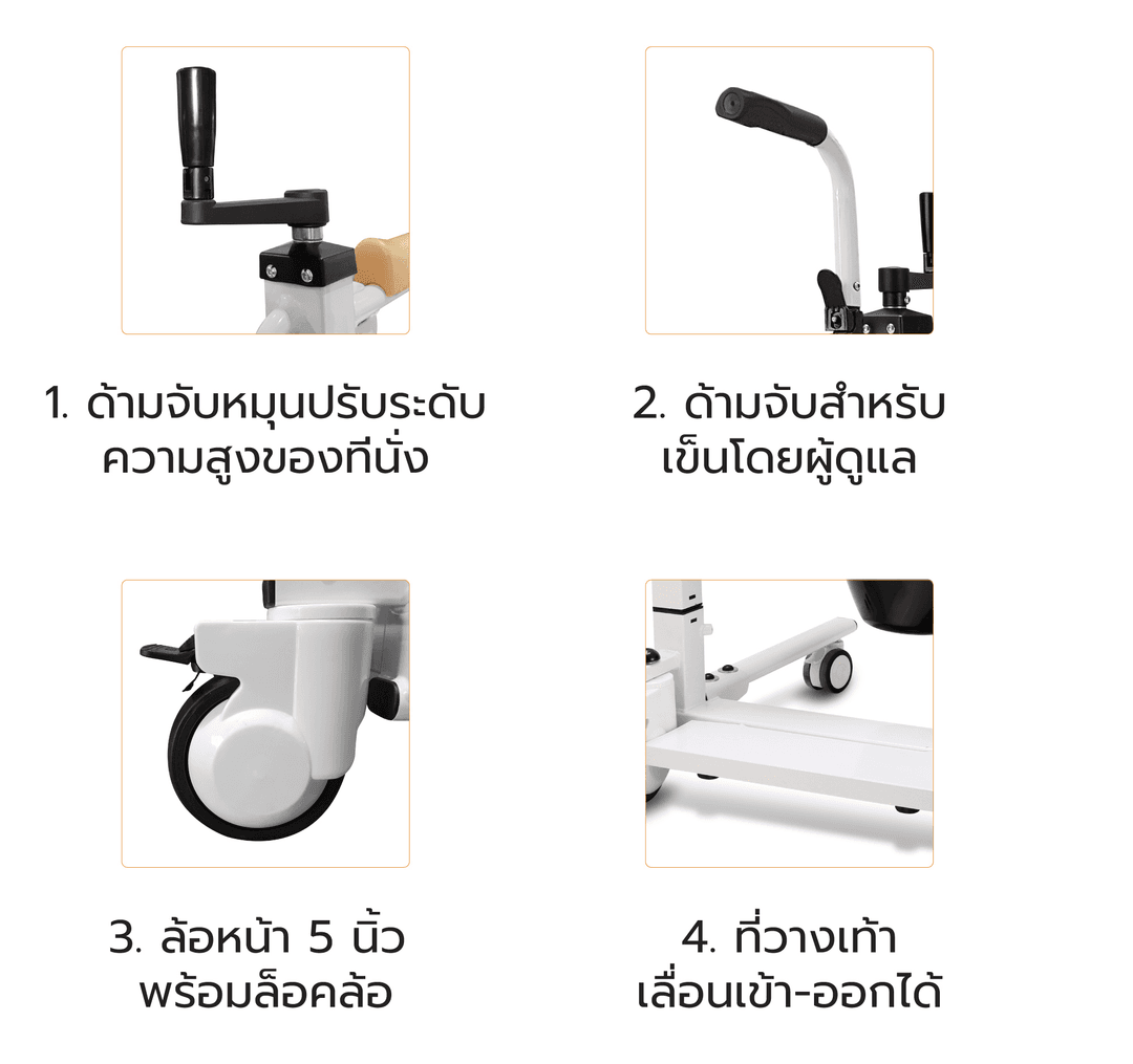 Synergy รุ่น iMOVE Model 2 รถเข็นเคลื่อนย้ายผู้ป่วย อเนกประสงค์ ช่วยดูแลผู้ป่วยติดเตียง ผ่อนแรงผู้ดูแล https://lnwchill.com