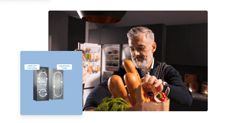 Beko รุ่น RCNT375E50VZGW ตู้เย็น 2 ประตู Bottom Fridge ฟรีซล่าง 12.6 คิว ProSmart Inverter NeoFrost กระจกขาว https://lnwchill.com