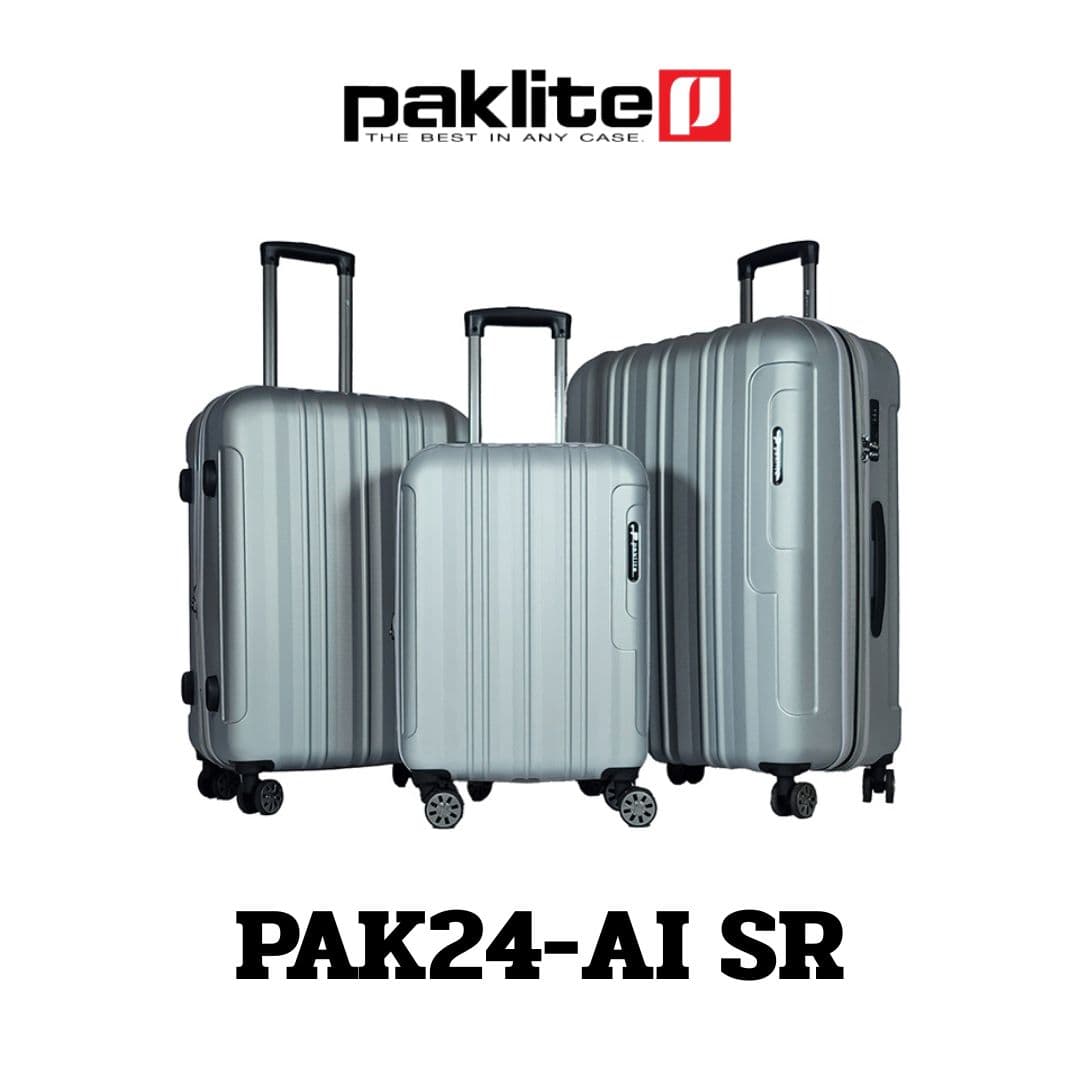 Pierre Cardin Paklite รุ่น PAK24-A1 กระเป๋าเดินทาง ABS 100% น้ำหนักเบาพิเศษ พร้อม TSA Lock และล้อคู่หมุน 360 องศา เพื่อทุกการเดินทางที่คล่องตัว https://lnwchill.com