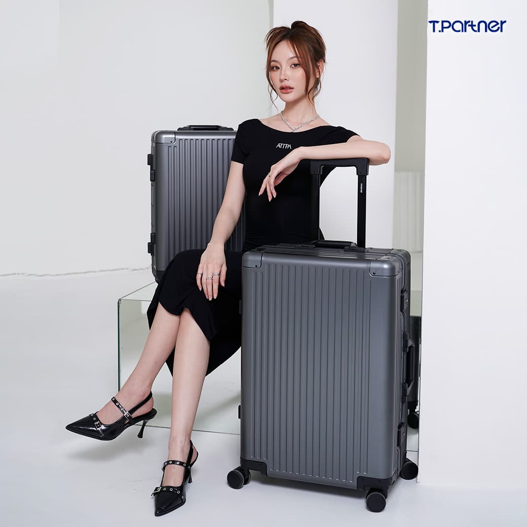 Tpartner รุ่น Titan Aluminium กระเป๋าเดินทางอลูมิเนียมแท้ 100% ขนาด 20-29 นิ้ว ขุมพลังแห่งการเดินทาง แข็งแรงทนทาน รับประกัน 3 ปี https://lnwchill.com
