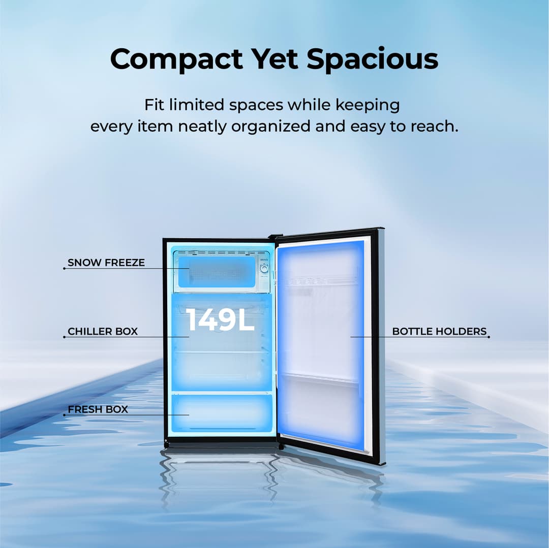 Haier รุ่น EHRA147ONL ตู้เย็น 1 ประตู 5.3 คิว Snow Freezer นวัตกรรมทำความเย็นปี 2024 https://lnwchill.com