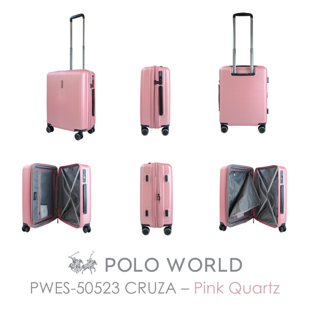 POLO WORLD รุ่น PWES-50523 CRUZA กระเป๋าเดินทาง ABS ดีไซน์สวยทนทาน ล้อลาก 360 องศา พร้อมระบบ TSA Lock https://lnwchill.com