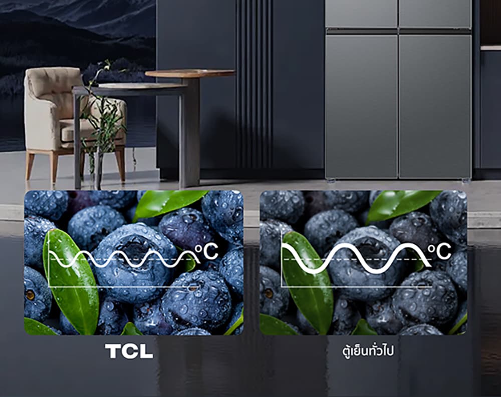 TCL RT43GPCDB RT43MPCDG ตู้เย็น 4 ประตู 14.1Q 400 ลิตร ระบบอินเวอร์เตอร์ แผงควบคุมดิจิตอล ถนอมอาหารด้วยไอออนลบ เย็นทั่วถึง ทำงานเงียบ ประหยัดไฟ https://lnwchill.com