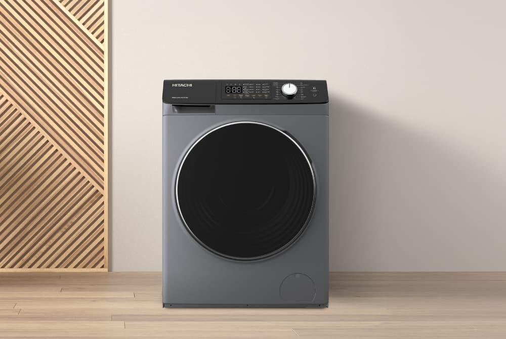 Hitachi รุ่น BD-D1054HVOS เครื่องซักผ้าฝาหน้า 10.5 กก อบ 7 กก อินเวอร์เตอร์ 1,400 รอบ สีเทาเข้ม ซักอบจบในเครื่องเดียวสะอาดถนอมผ้าประหยัดเวลาและพื้นที่ https://lnwchill.com