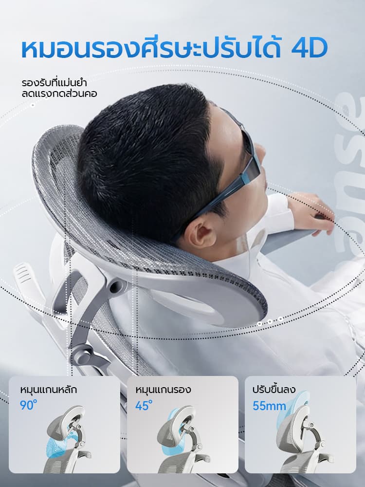 Xpanse รุ่น LS996 เก้าอี้สุขภาพ Ergonomic พนักพิงตาข่ายระบายอากาศ ที่รองหลังยืดหยุ่นปรับ 4D ได้รอบทิศทางเพื่อความสบายในการทำงานระยะยาว https://lnwchill.com