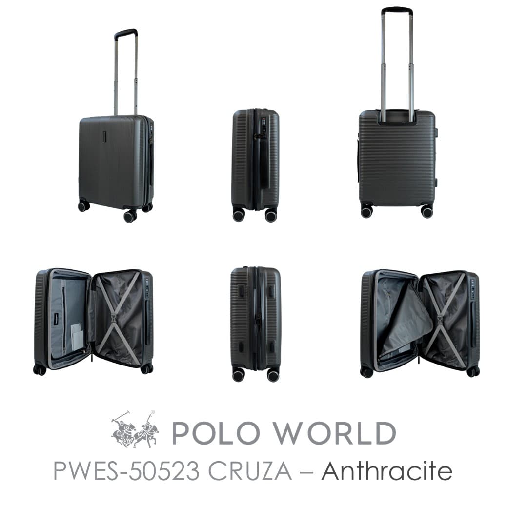 POLO WORLD รุ่น PWES-50523 CRUZA กระเป๋าเดินทาง ABS ดีไซน์สวยทนทาน ล้อลาก 360 องศา พร้อมระบบ TSA Lock https://lnwchill.com