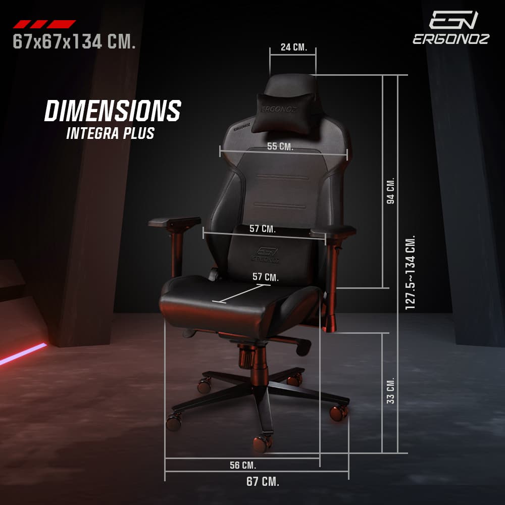 ERGONOZ รุ่น EGN-INTEGRA เก้าอี้เกมมิ่งพรีเมียม วัสดุผ้ากำมะหยี่และหนังไฮบริด รองรับน้ำหนัก 200 กก พร้อมระบบนวดและปรับอุณหภูมิอัจฉริยะเพื่อความสบายสูงสุดในการทำงานและเล่นเกม https://lnwchill.com