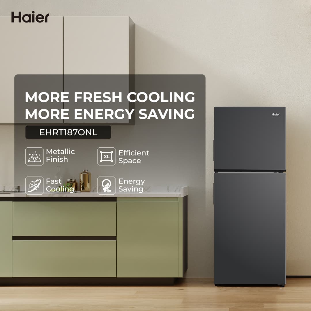 Haier รุ่น EHRT187ONL ตู้เย็น 2 ประตู 6.6Q 187 ลิตร Non-Inverter ดีไซน์ใหม่ 2024 ประหยัดไฟเบอร์ 5 เย็นจัดจุของคุ้มค่า ตอบโจทย์ทุกครัวเรือน https://lnwchill.com
