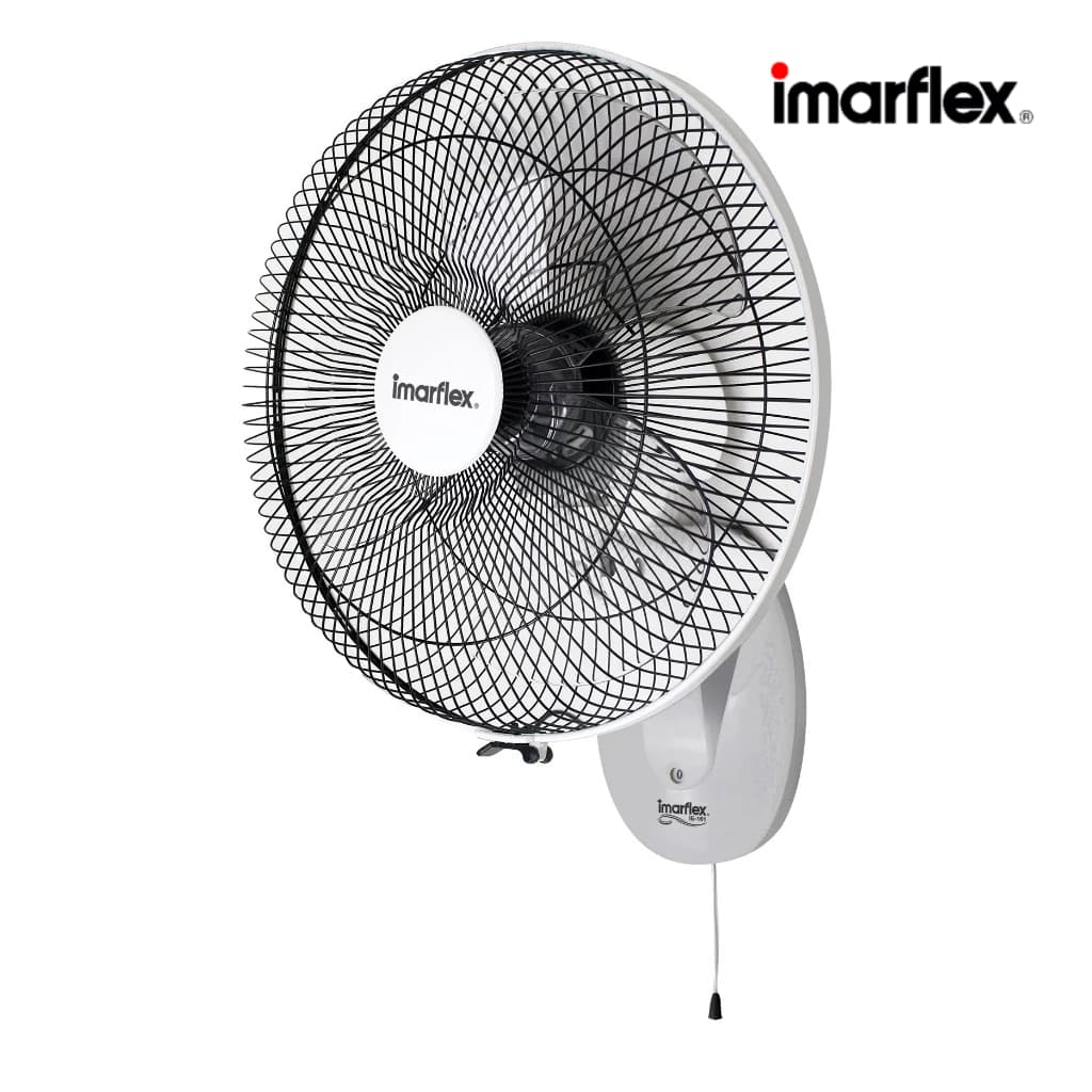 imarflex รุ่น IE-161 พัดลมติดผนัง ขนาด 16 นิ้ว ควบคุมการทำงานด้วยเชือก 1 เส้น พร้อมระบบความปลอดภัยเทอร์โมฟิวส์ https://lnwchill.com