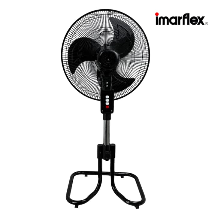 imarflex รุ่น IF-514X พัดลมอุตสาหกรรมตั้งพื้น ขนาด 18 นิ้ว สีดำ ฐานเหล็กแข็งแรงทนทาน ปรับระดับได้ มอเตอร์ทรงพลังให้ลมแรง https://lnwchill.com