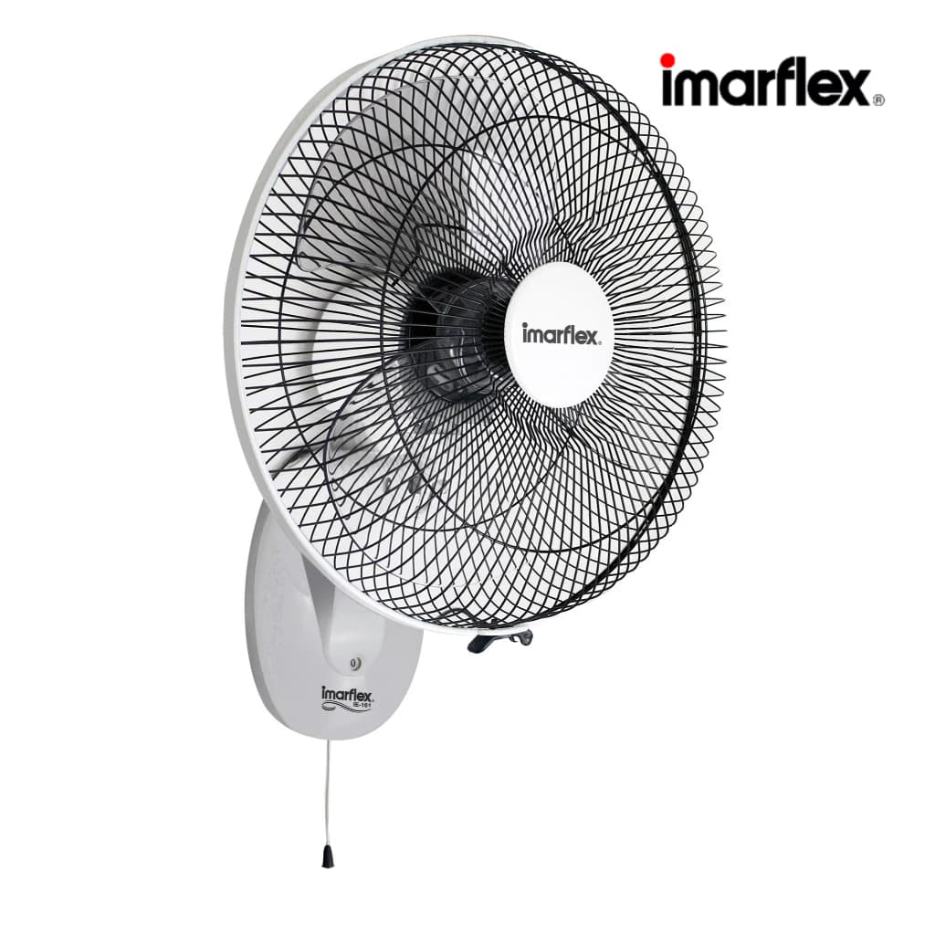 imarflex รุ่น IE-161 พัดลมติดผนัง ขนาด 16 นิ้ว ควบคุมการทำงานด้วยเชือก 1 เส้น พร้อมระบบความปลอดภัยเทอร์โมฟิวส์ https://lnwchill.com