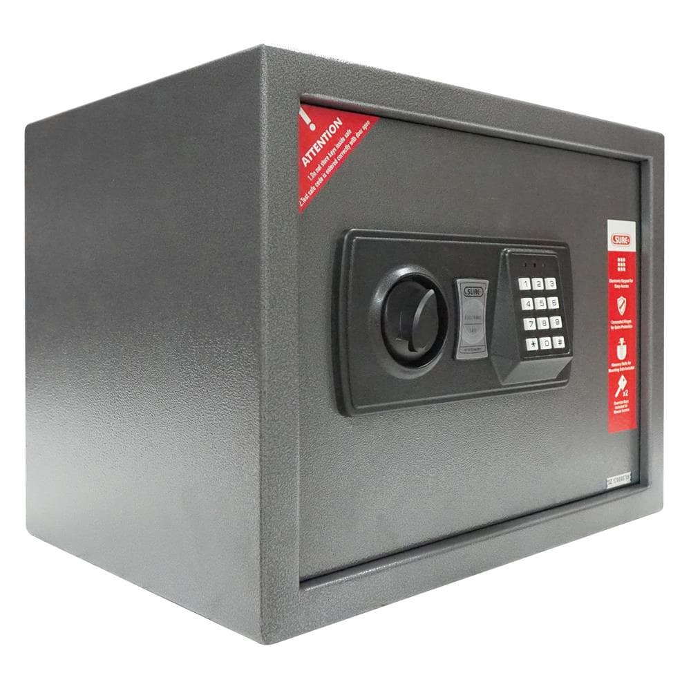 SURE รุ่น ES-830 ตู้นิรภัย ELECTRONIC สีกราไฟท์ ขนาด W38xD30XH30 ซม. ระบบดิจิทัล ล็อคอัตโนมัติ https://lnwchill.com
