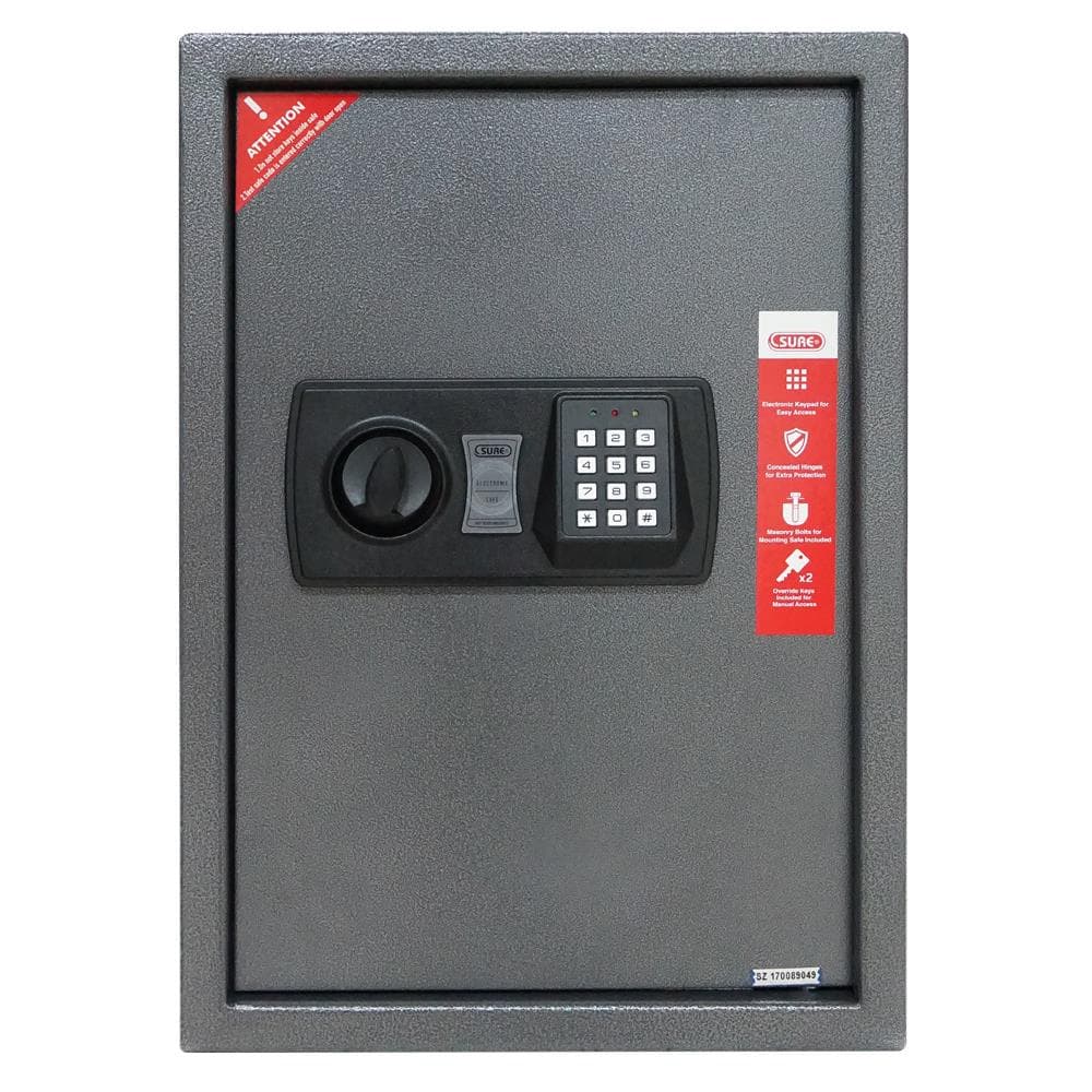 SURE รุ่น ES-850 ตู้นิรภัย ELECTRONIC สีกราไฟท์ W35XD31XH50 ซม. ปลอดภัยด้วยระบบดิจิทัลและกุญแจฉุกเฉิน https://lnwchill.com