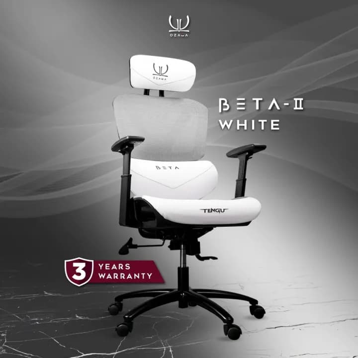 OZAMA Official รุ่น BETA II ประสานความสบาย"เก้าอี้สุขภาพ" ในแบบ "เก้าอี้เกมมิ่ง" I ออกแบบตามหลัก Ergonomics Chair พร้อมฟังก์ชัน ปรับเอนนอน 135 องศา ปรับแขน 3D และการรับน้ำหนัก 180 กก. Gaming Chiar By Tengu Gaming Gears https://lnwchill.com