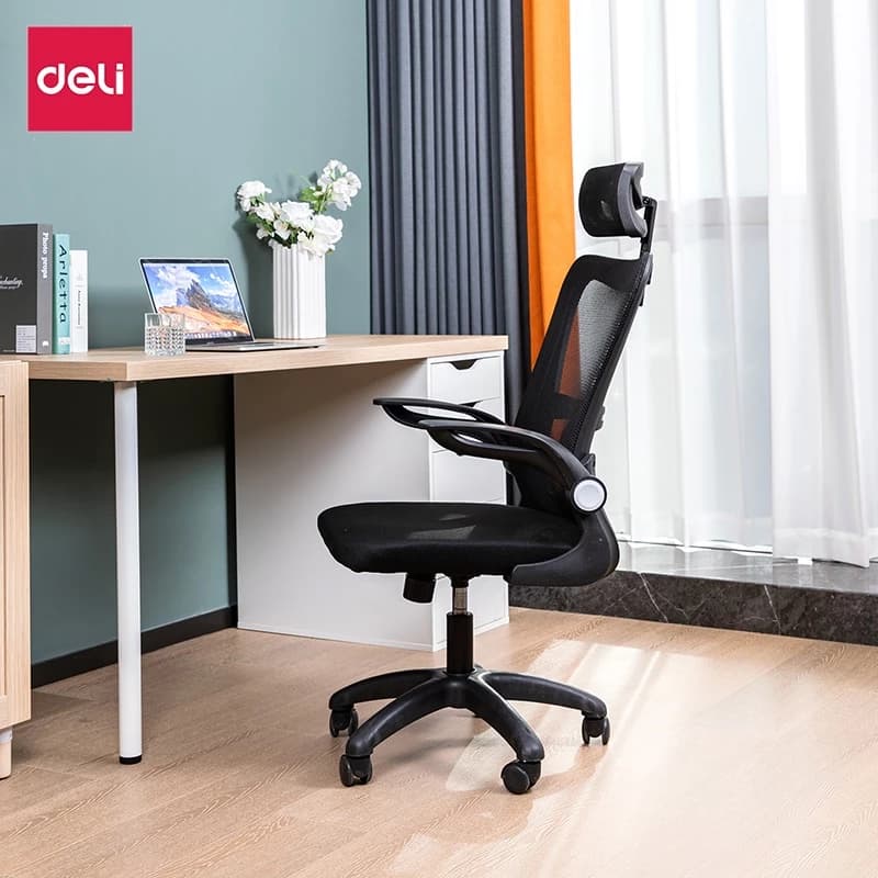 Deli เก้าอี้ทำงาน เก้าอี้สำนักงาน เก้าอี้สีดำ เก้าอี้สีขาว เก้าอี้สีเทา ที่นั่งเพื่อสุขภาพ รวมพนักพิงศีรษะ ปรับสูงต่ำได้ ระบายอากาศดีเยี่ยม https://lnwchill.com