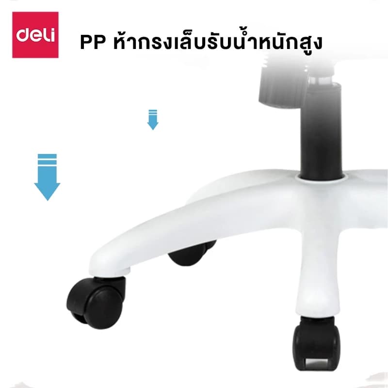 Deli เก้าอี้ทำงาน เก้าอี้สำนักงาน เก้าอี้สีดำ เก้าอี้สีขาว เก้าอี้สีเทา ที่นั่งเพื่อสุขภาพ รวมพนักพิงศีรษะ ปรับสูงต่ำได้ ระบายอากาศดีเยี่ยม https://lnwchill.com